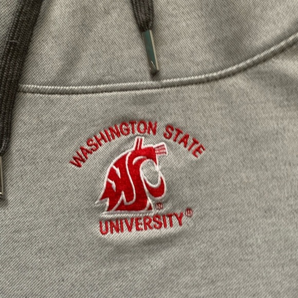 Washington State University Gray Color Block Performance Hoodie - Picture 4 of 7